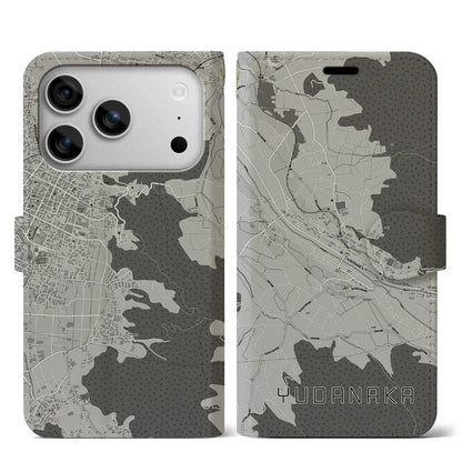 【湯田中（長野県）】地図柄iPhoneケース（手帳タイプ）