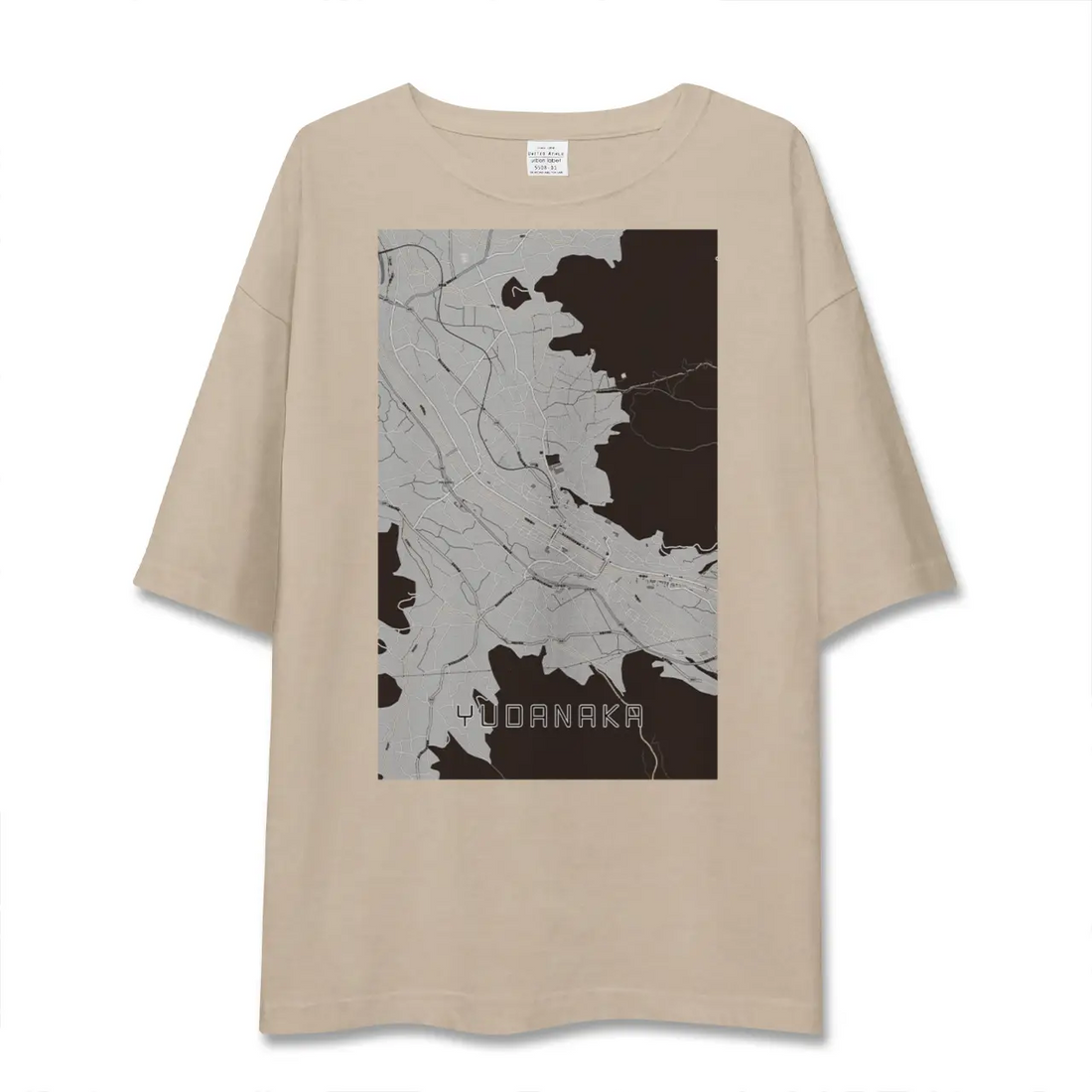 【湯田中（長野県）】地図柄ビッグシルエットTシャツ
