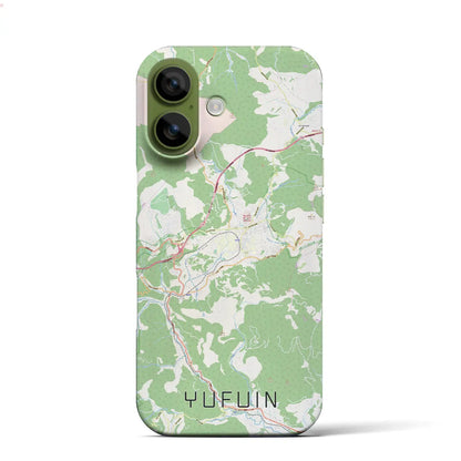 【湯布院（大分県）】地図柄iPhoneケース（バックカバータイプ）