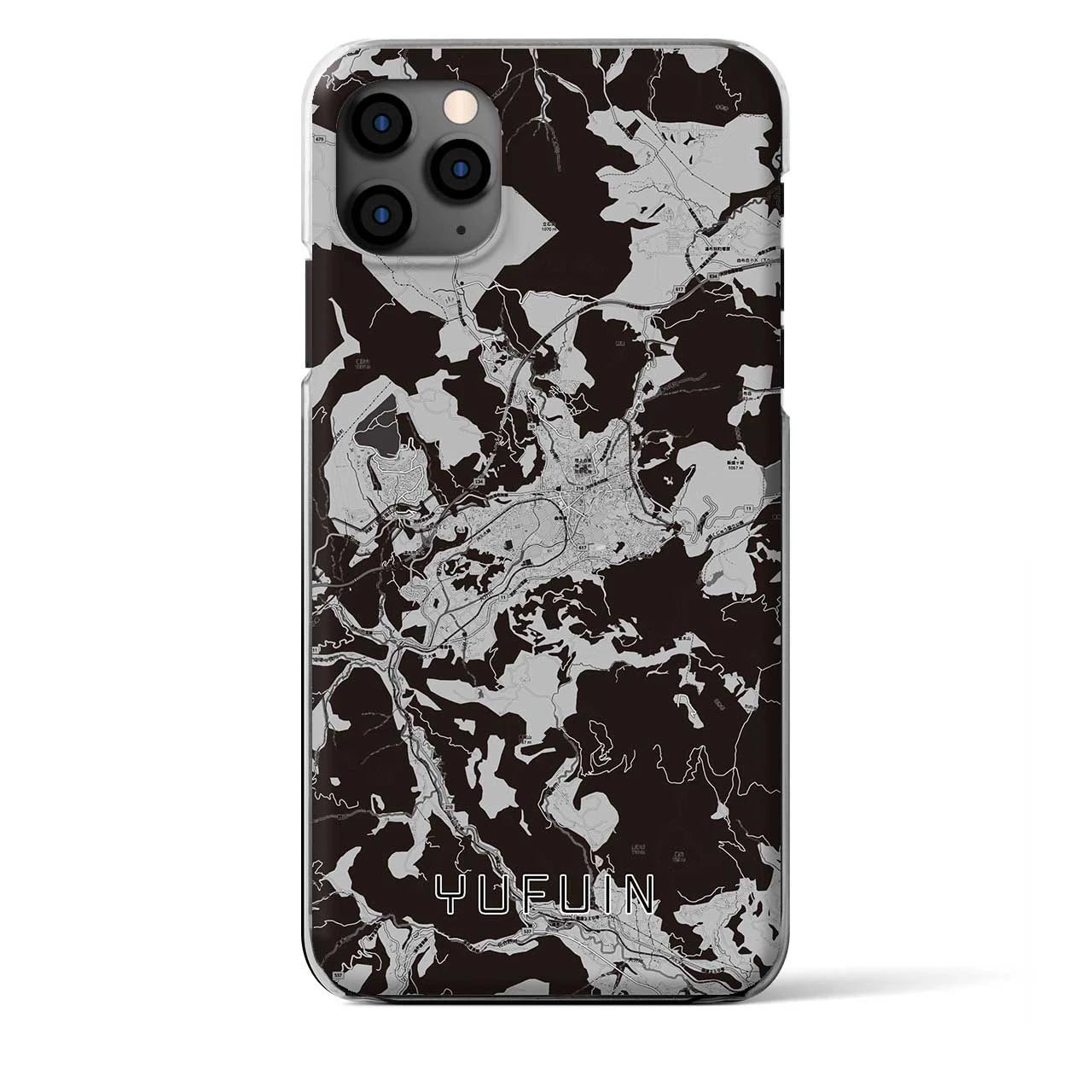 【湯布院（大分県）】地図柄iPhoneケース（クリアタイプ）