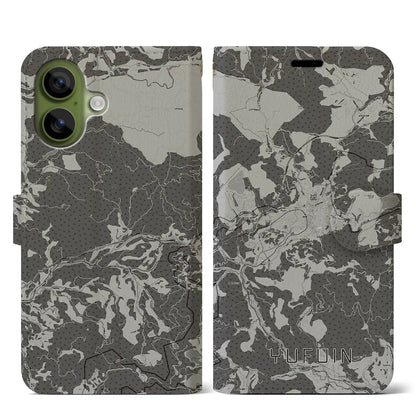 【湯布院（大分県）】地図柄iPhoneケース（手帳タイプ）