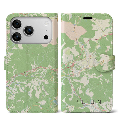 【湯布院（大分県）】地図柄iPhoneケース（手帳タイプ）