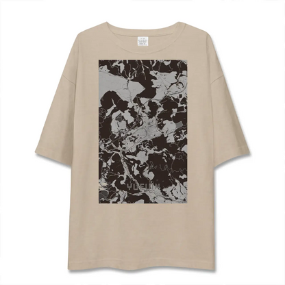 【湯布院（大分県）】地図柄ビッグシルエットTシャツ