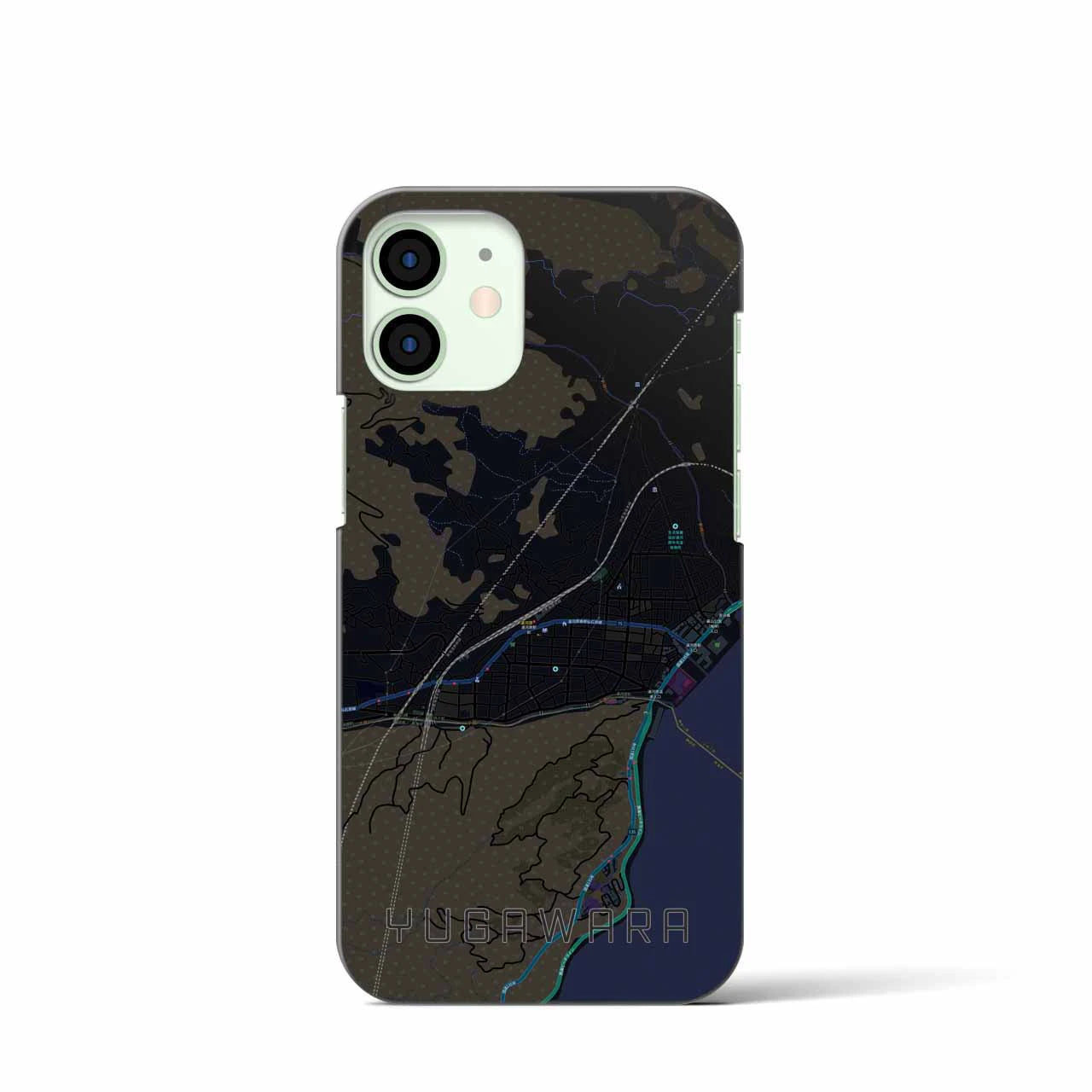 【湯河原（神奈川県）】地図柄iPhoneケース（バックカバータイプ）