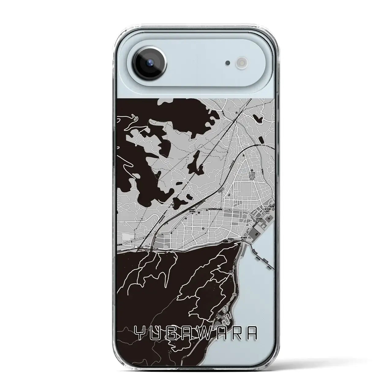 【湯河原（神奈川県）】地図柄iPhoneケース（クリアタイプ）