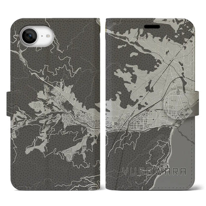 【湯河原（神奈川県）】地図柄iPhoneケース（手帳タイプ）