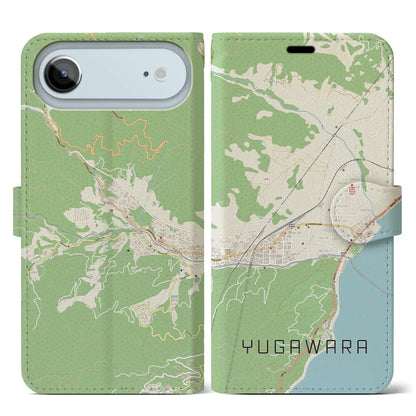 【湯河原（神奈川県）】地図柄iPhoneケース（手帳タイプ）