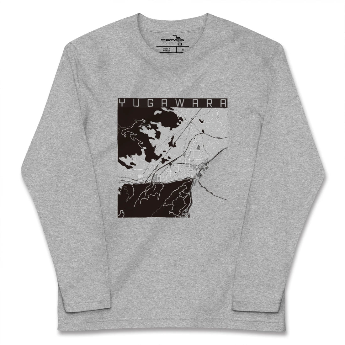 【湯河原（神奈川県）】地図柄ロングスリーブTシャツ
