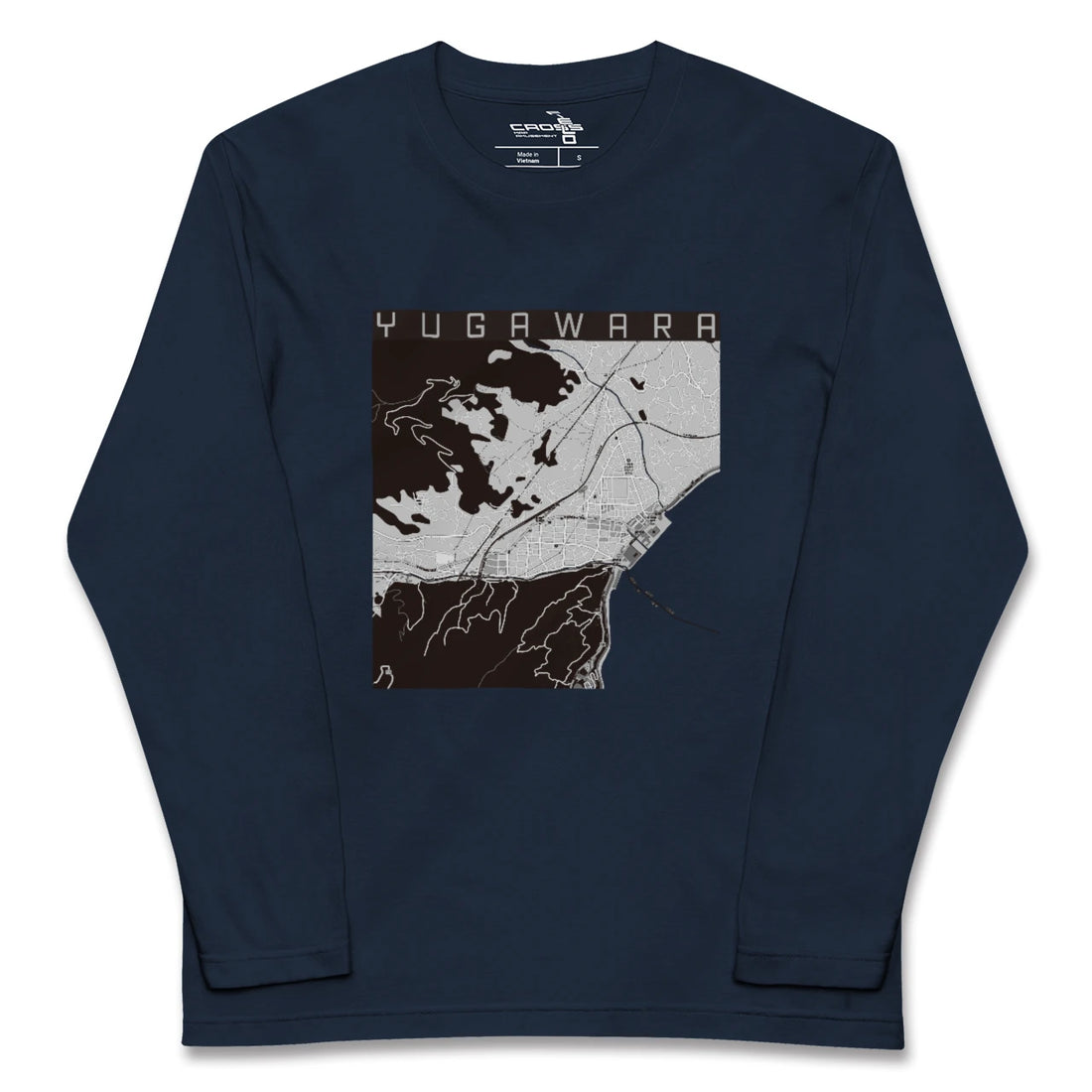 【湯河原（神奈川県）】地図柄ロングスリーブTシャツ