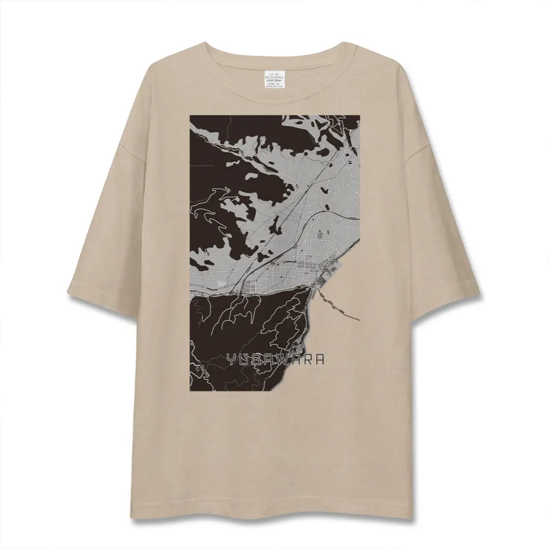 【湯河原（神奈川県）】地図柄ビッグシルエットTシャツ