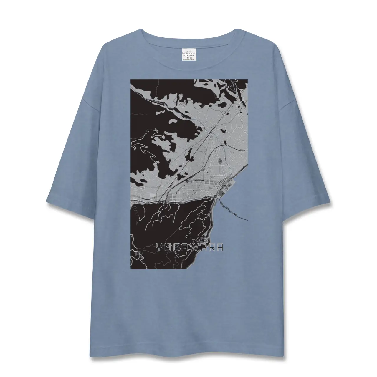 【湯河原（神奈川県）】地図柄ビッグシルエットTシャツ