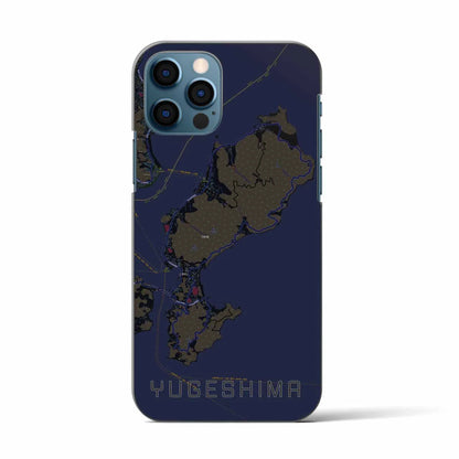 【弓削島（愛媛県）】地図柄iPhoneケース（バックカバータイプ）