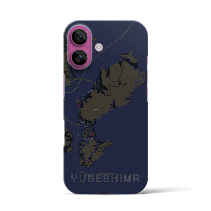 【弓削島（愛媛県）】地図柄iPhoneケース（バックカバータイプ）