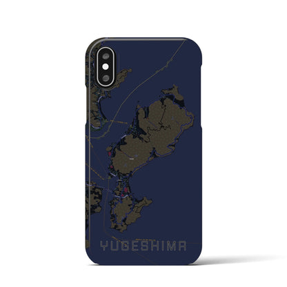 【弓削島（愛媛県）】地図柄iPhoneケース（バックカバータイプ）