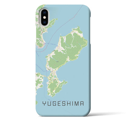 【弓削島（愛媛県）】地図柄iPhoneケース（バックカバータイプ）