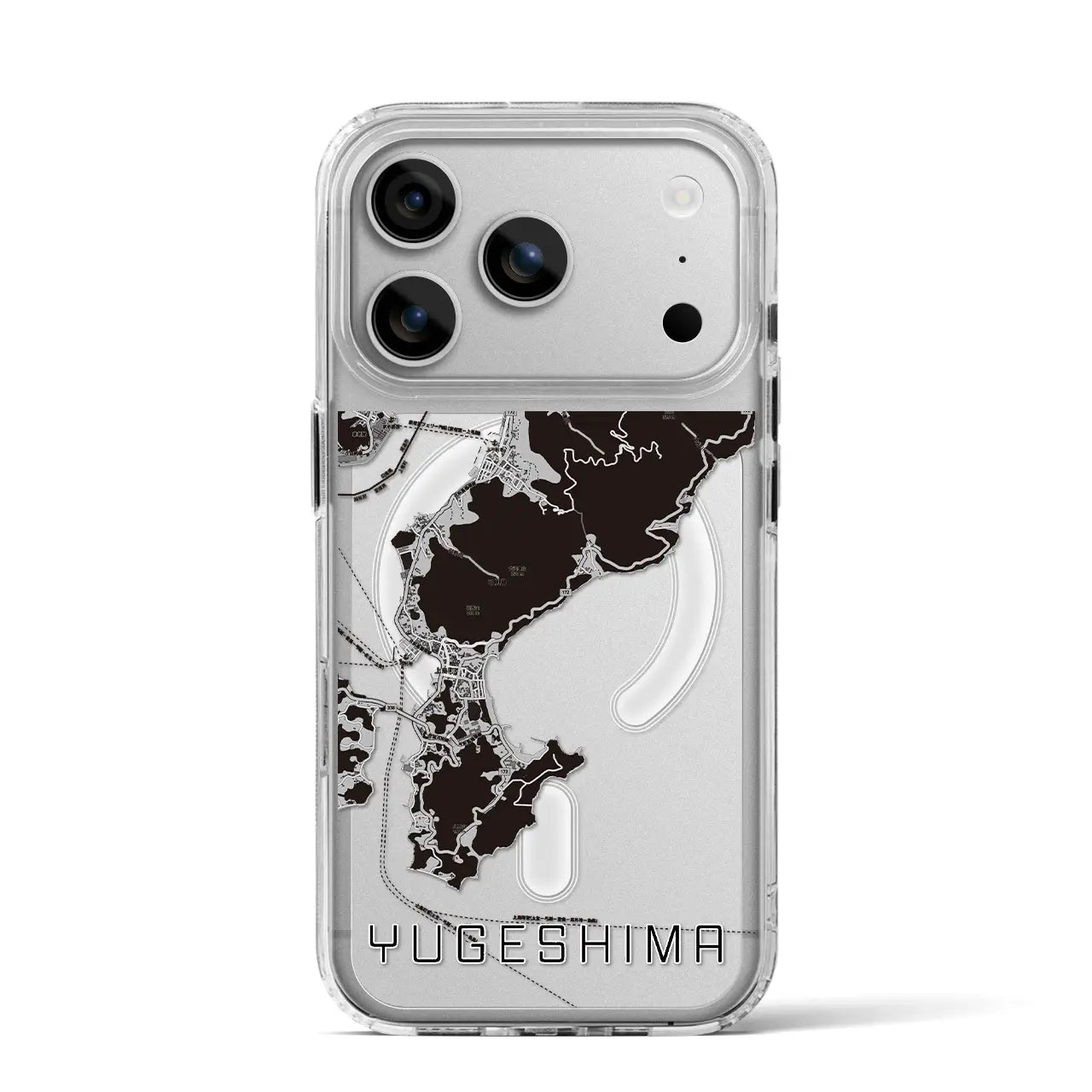 【弓削島（愛媛県）】地図柄iPhoneケース（MagSafeタイプ）