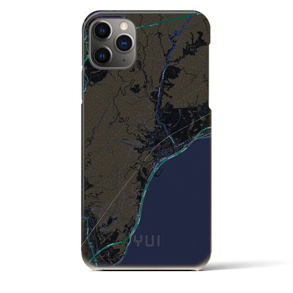 【由比（静岡県）】地図柄iPhoneケース（バックカバータイプ）