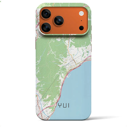 【由比（静岡県）】地図柄iPhoneケース（バックカバータイプ）