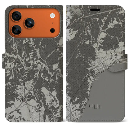 【由比（静岡県）】地図柄iPhoneケース（手帳タイプ）