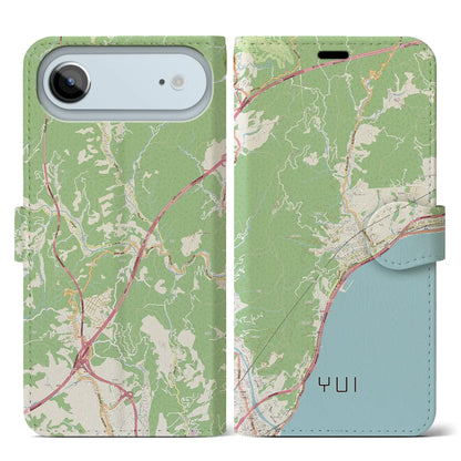 【由比（静岡県）】地図柄iPhoneケース（手帳タイプ）