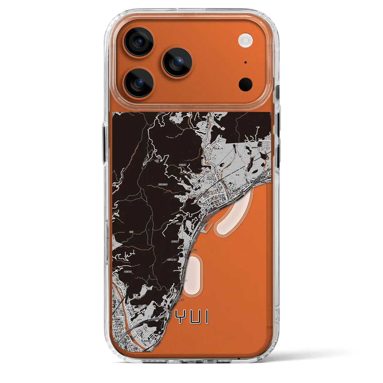 【由比（静岡県）】地図柄iPhoneケース（MagSafeタイプ）