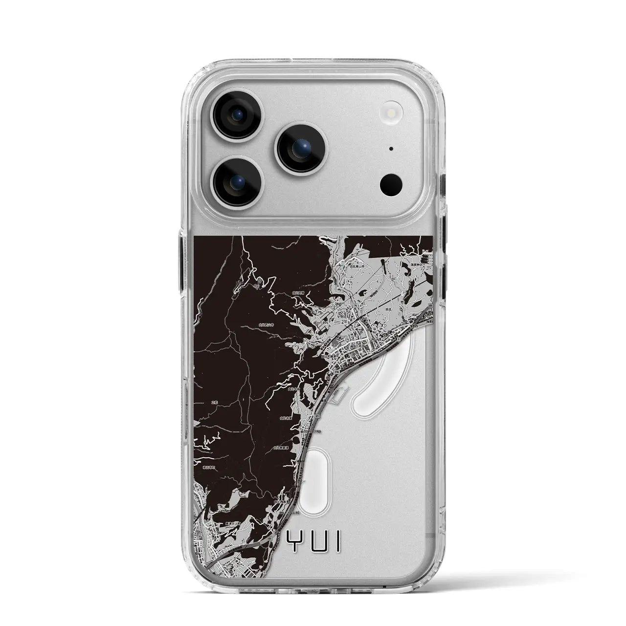 【由比（静岡県）】地図柄iPhoneケース（MagSafeタイプ）