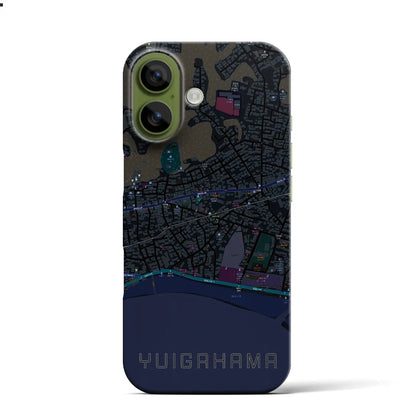 【由比ヶ浜（神奈川県）】地図柄iPhoneケース（バックカバータイプ）