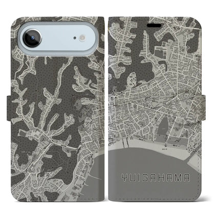 【由比ヶ浜（神奈川県）】地図柄iPhoneケース（手帳タイプ）