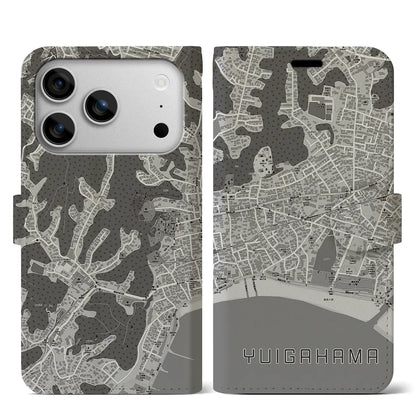 【由比ヶ浜（神奈川県）】地図柄iPhoneケース（手帳タイプ）