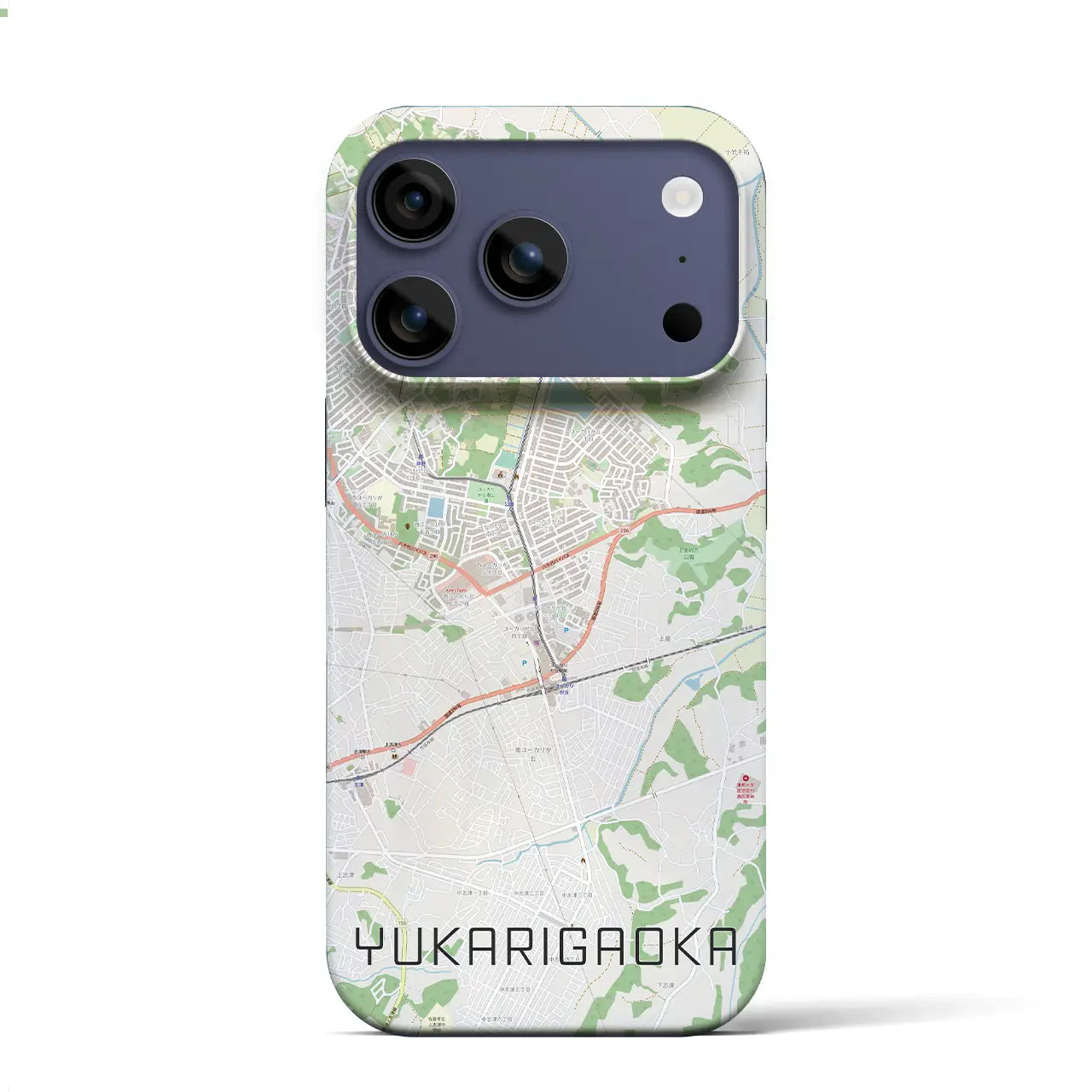 【ユーカリが丘（千葉県）】地図柄iPhoneケース（バックカバータイプ）