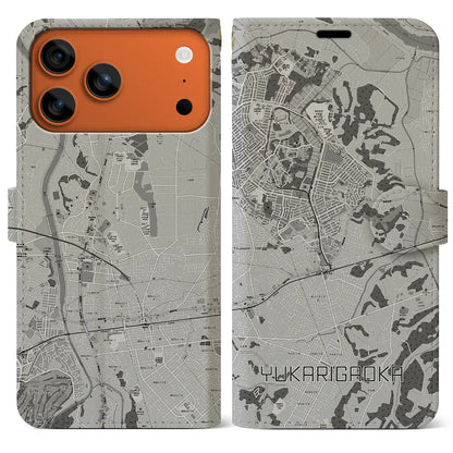 【ユーカリが丘（千葉県）】地図柄iPhoneケース（手帳タイプ）