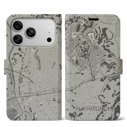 【ユーカリが丘（千葉県）】地図柄iPhoneケース（手帳タイプ）