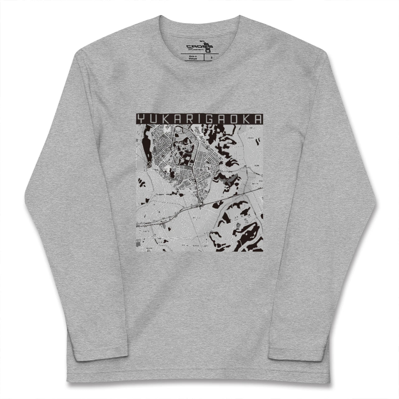【ユーカリが丘（千葉県）】地図柄ロングスリーブTシャツ