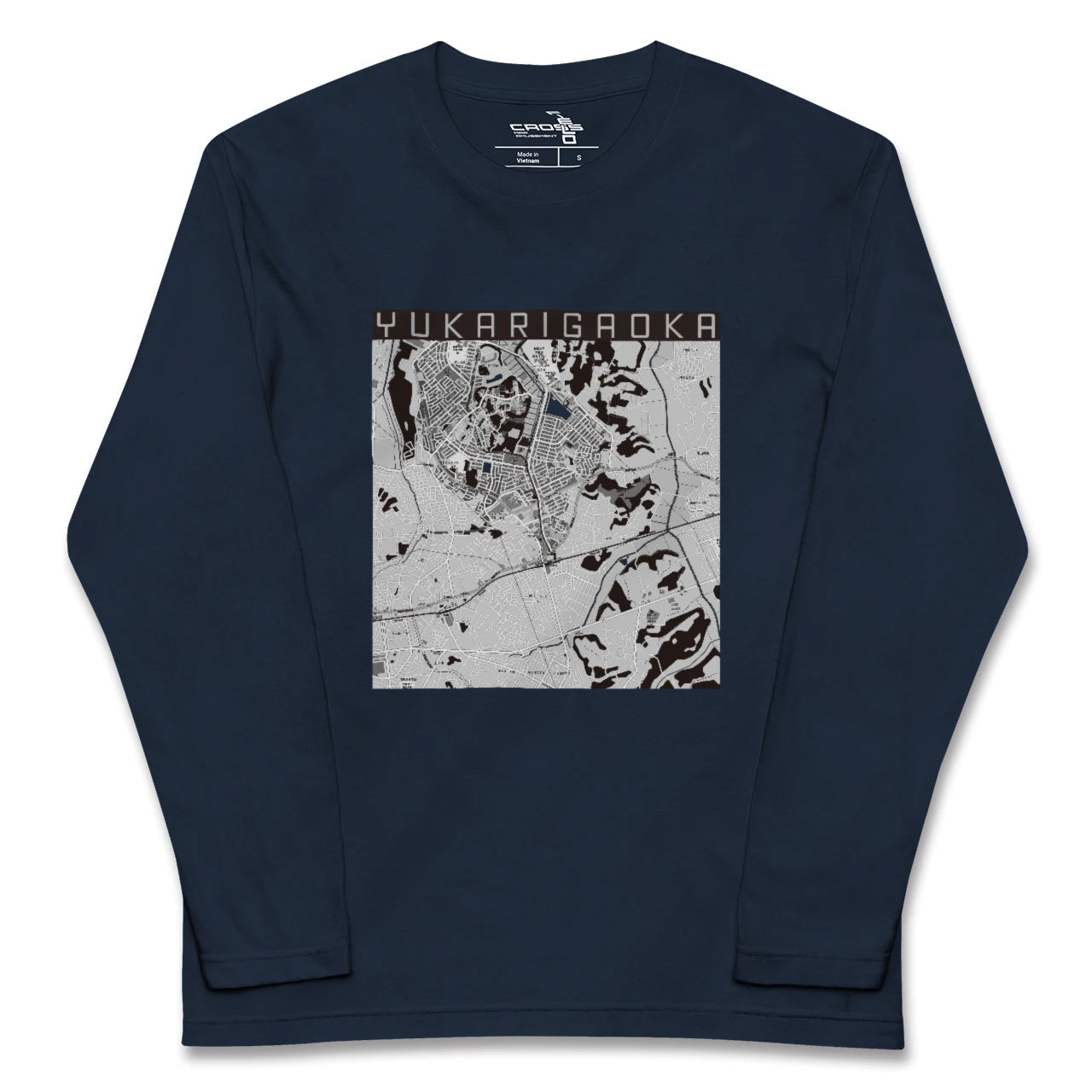 【ユーカリが丘（千葉県）】地図柄ロングスリーブTシャツ