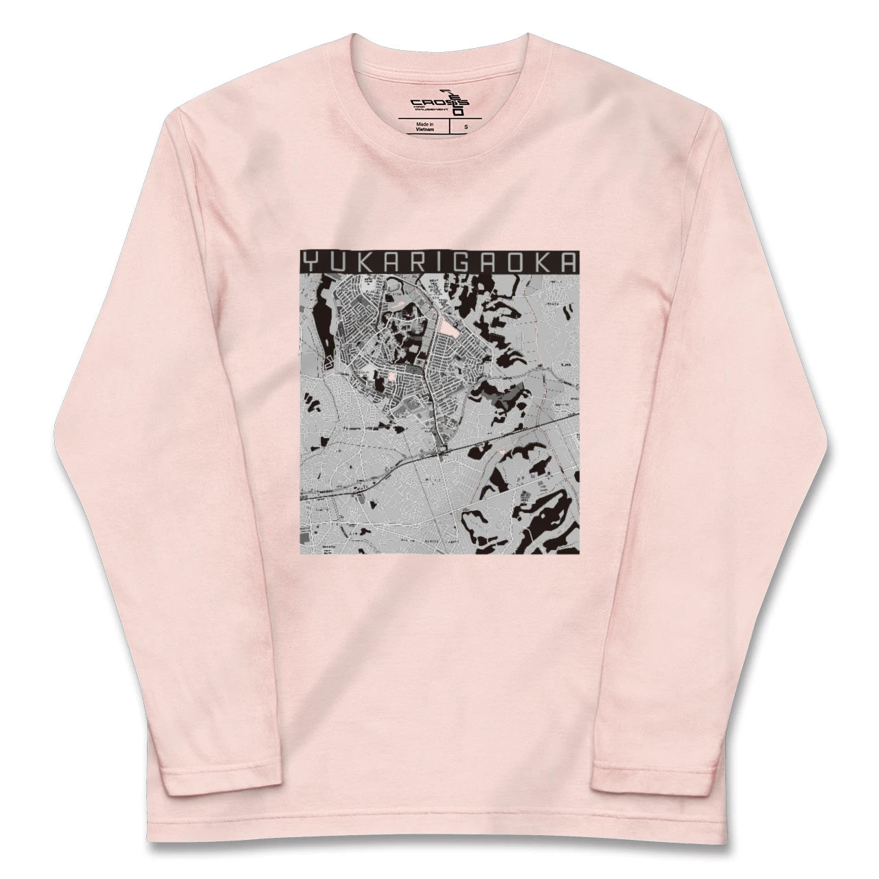 【ユーカリが丘（千葉県）】地図柄ロングスリーブTシャツ