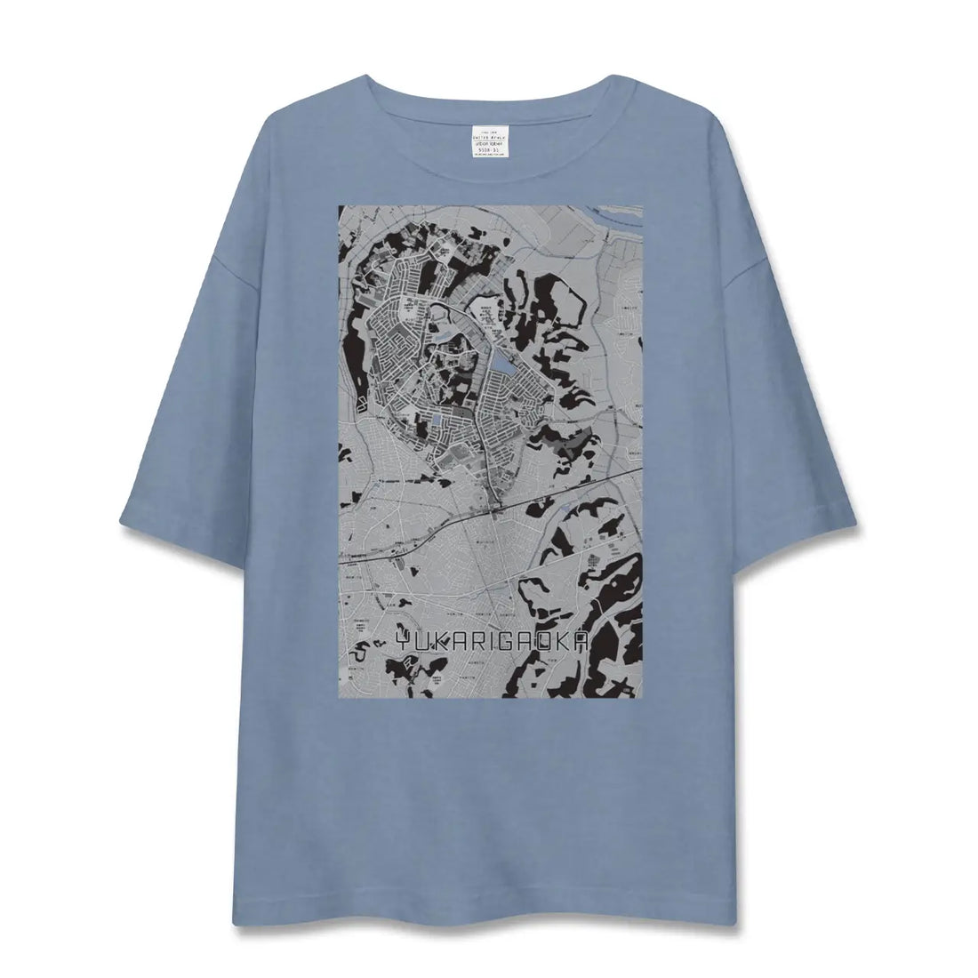 【ユーカリが丘（千葉県）】地図柄ビッグシルエットTシャツ