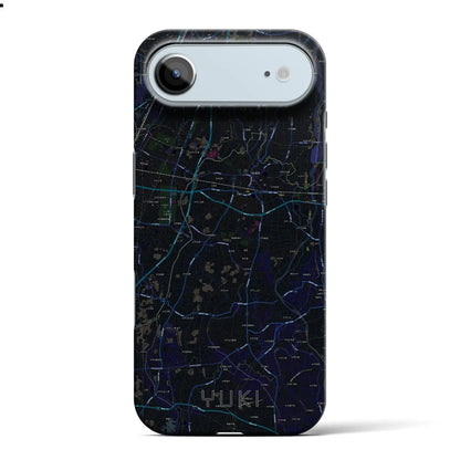 【結城（茨城県）】地図柄iPhoneケース（バックカバータイプ）