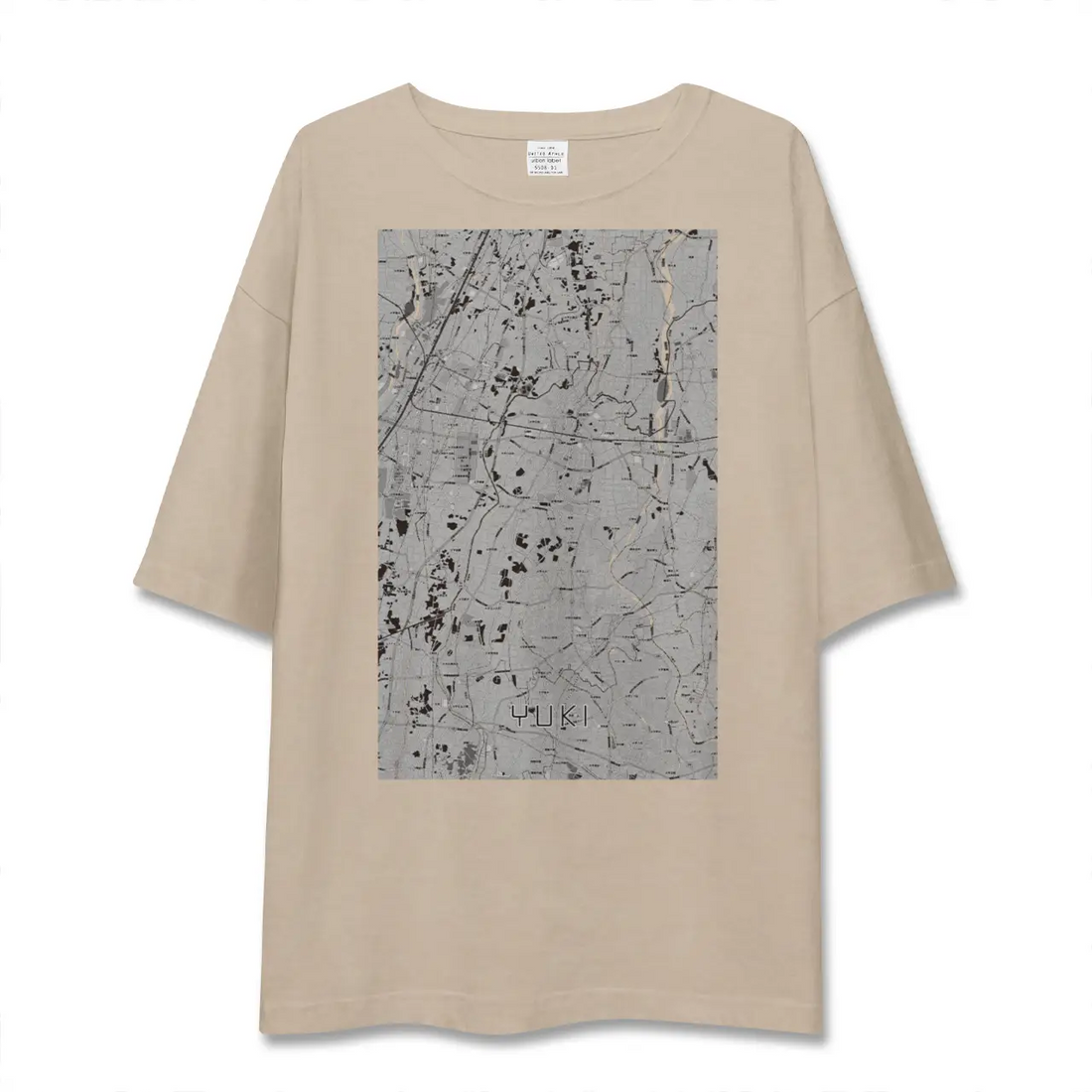 【結城（茨城県）】地図柄ビッグシルエットTシャツ