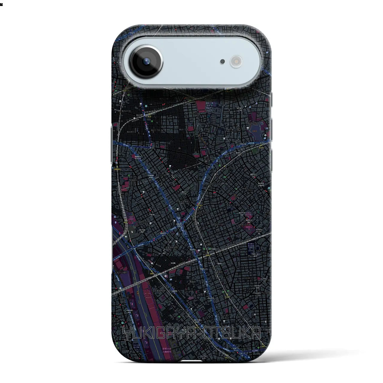 【雪が谷大塚（東京都）】地図柄iPhoneケース（バックカバータイプ）