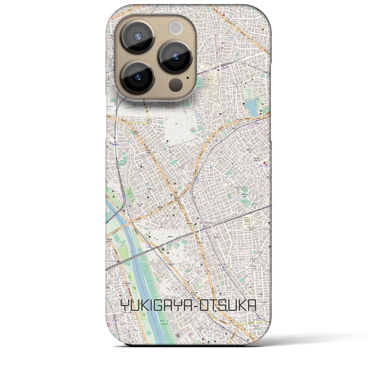 【雪が谷大塚（東京都）】地図柄iPhoneケース（バックカバータイプ）