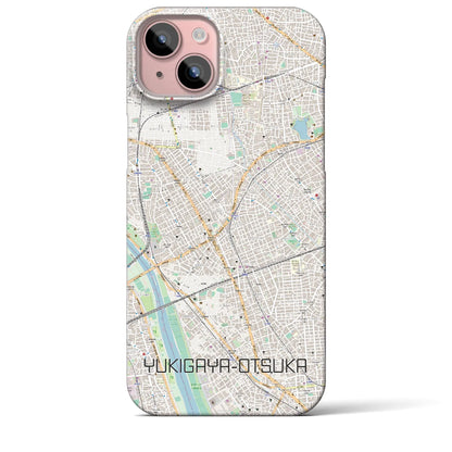 【雪が谷大塚（東京都）】地図柄iPhoneケース（バックカバータイプ）