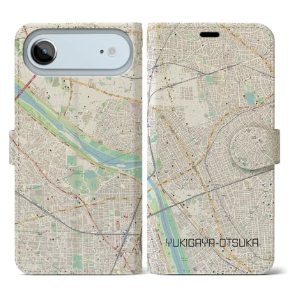 【雪が谷大塚（東京都）】地図柄iPhoneケース（手帳タイプ）