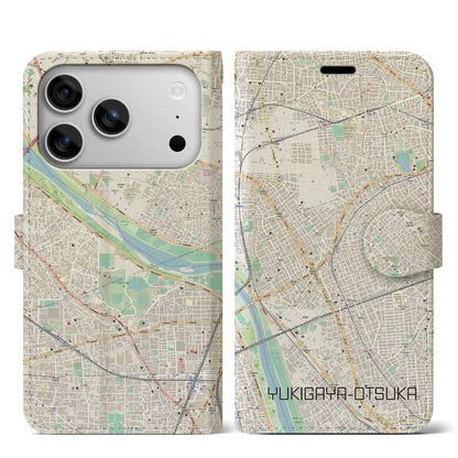 【雪が谷大塚（東京都）】地図柄iPhoneケース（手帳タイプ）