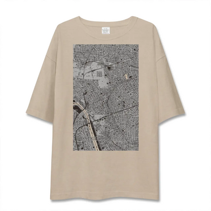 【雪が谷大塚（東京都）】地図柄ビッグシルエットTシャツ