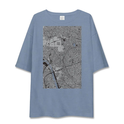 【雪が谷大塚（東京都）】地図柄ビッグシルエットTシャツ