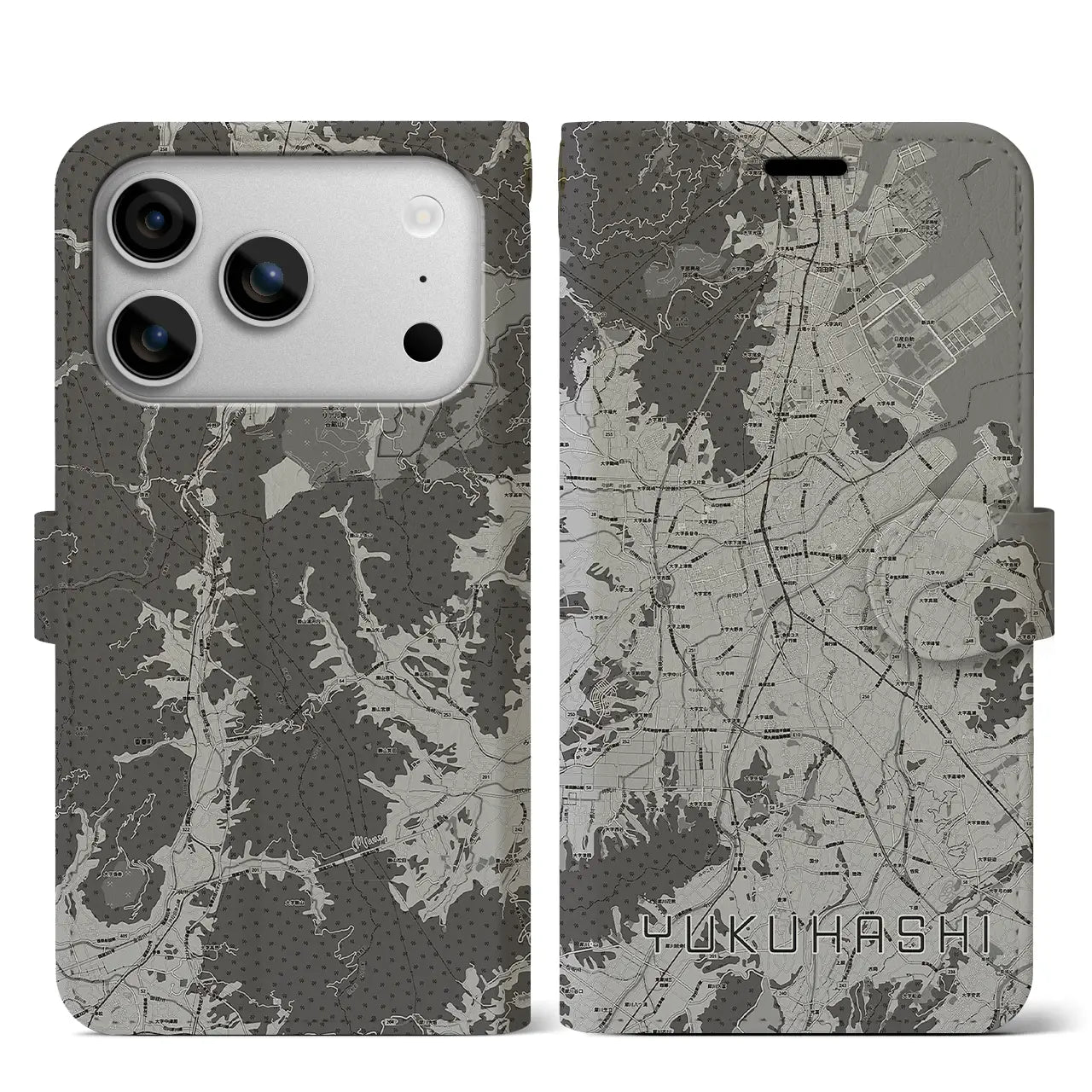 【行橋（福岡県）】地図柄iPhoneケース（手帳タイプ）