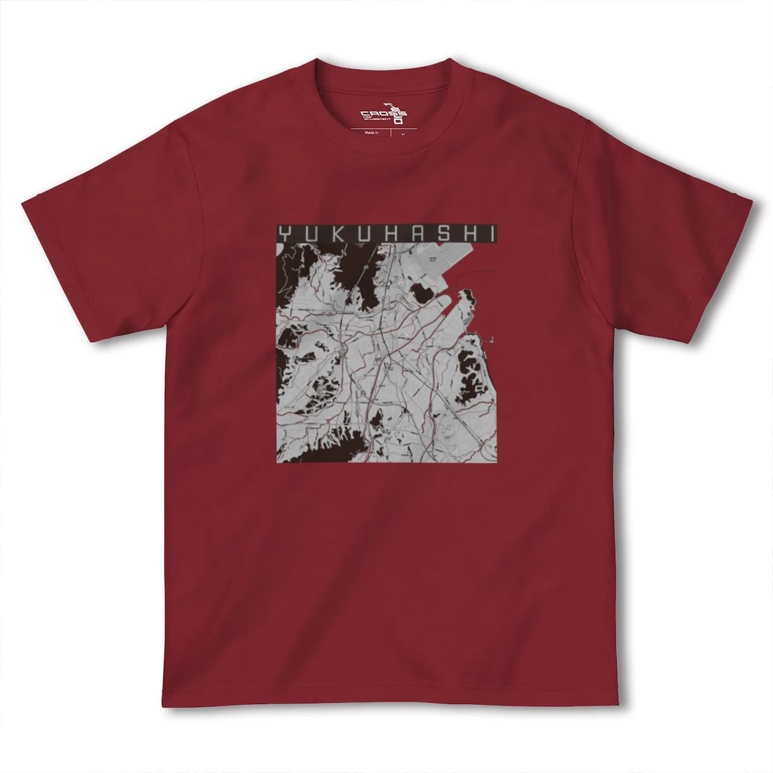 【行橋(福岡県)】地図柄ヘビーウェイトTシャツ