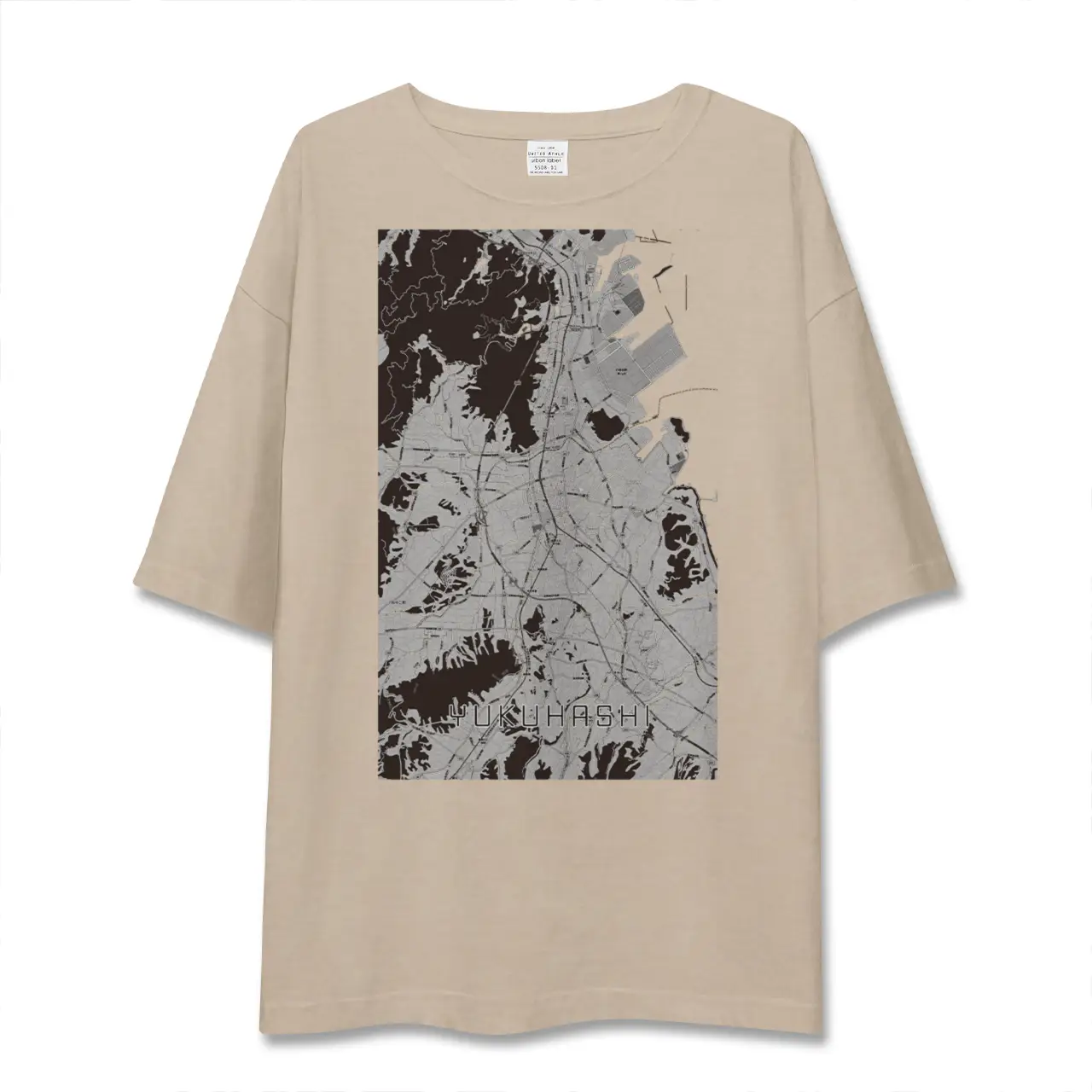 【行橋（福岡県）】地図柄ビッグシルエットTシャツ