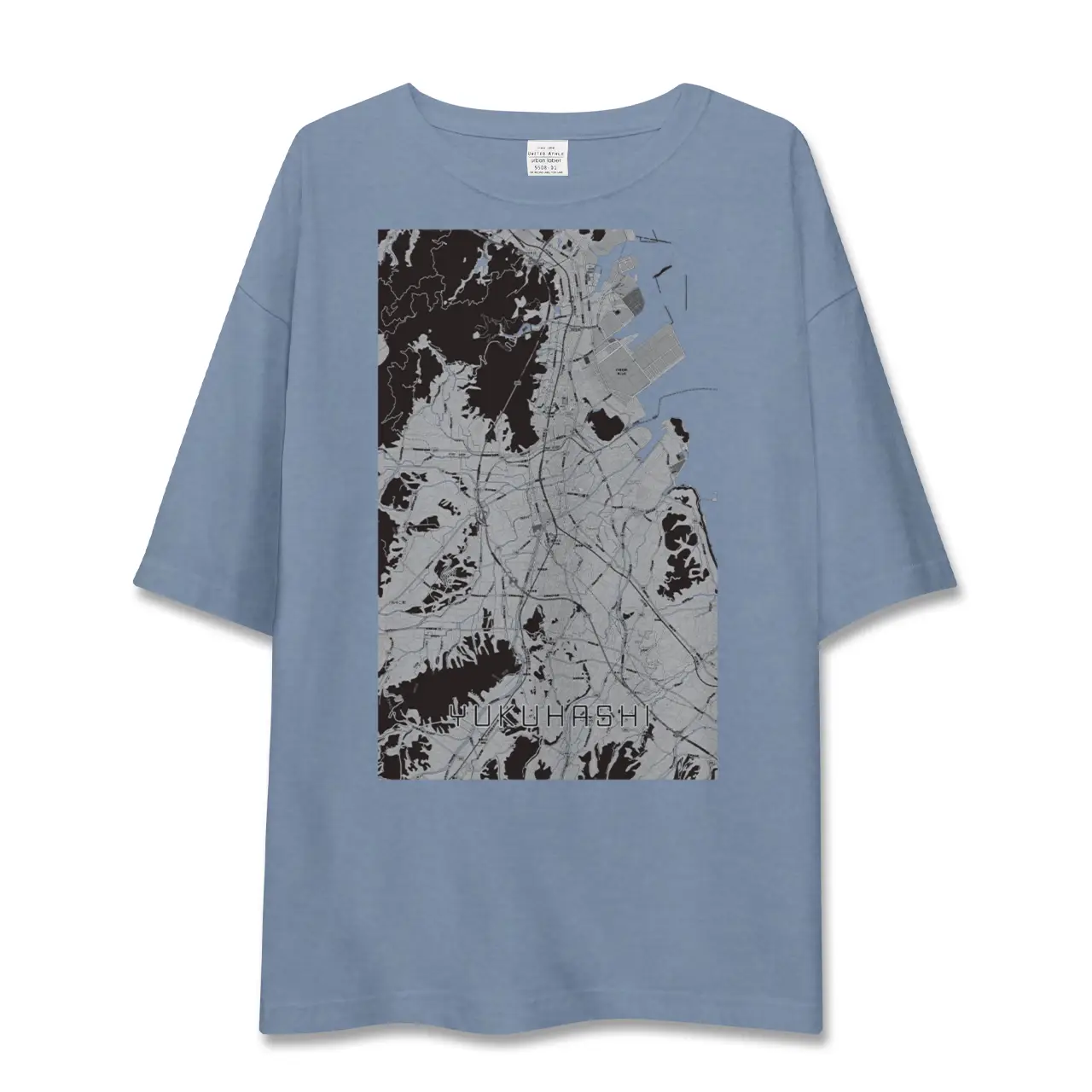 【行橋（福岡県）】地図柄ビッグシルエットTシャツ