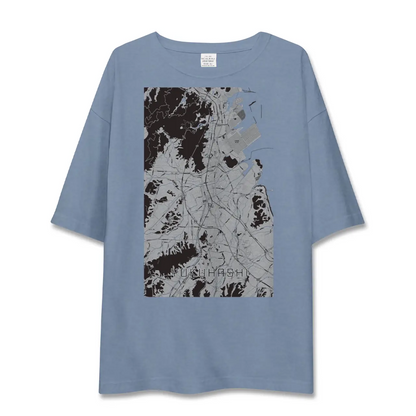 【行橋（福岡県）】地図柄ビッグシルエットTシャツ